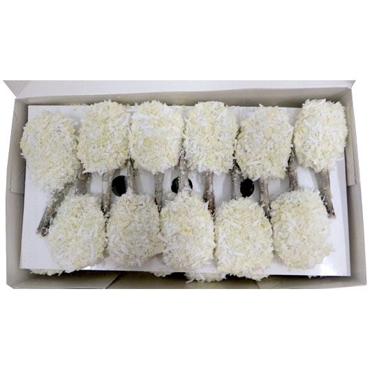 Singleton Seafood 16/20 Breaded Coconut Clean Tail Butterfly Shrimp -- 4 Per Case