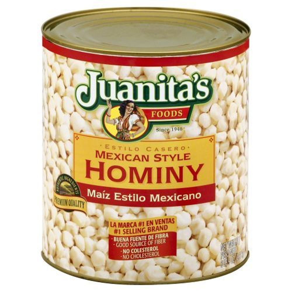 Juanita's Mexican Style Hominy, 110 Ounce -- 6 Per Case