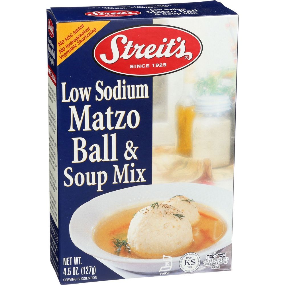 Streits Low Sodium Matzo Ball And Soup Mix, 4.5 Ounce -- 12 Per Case