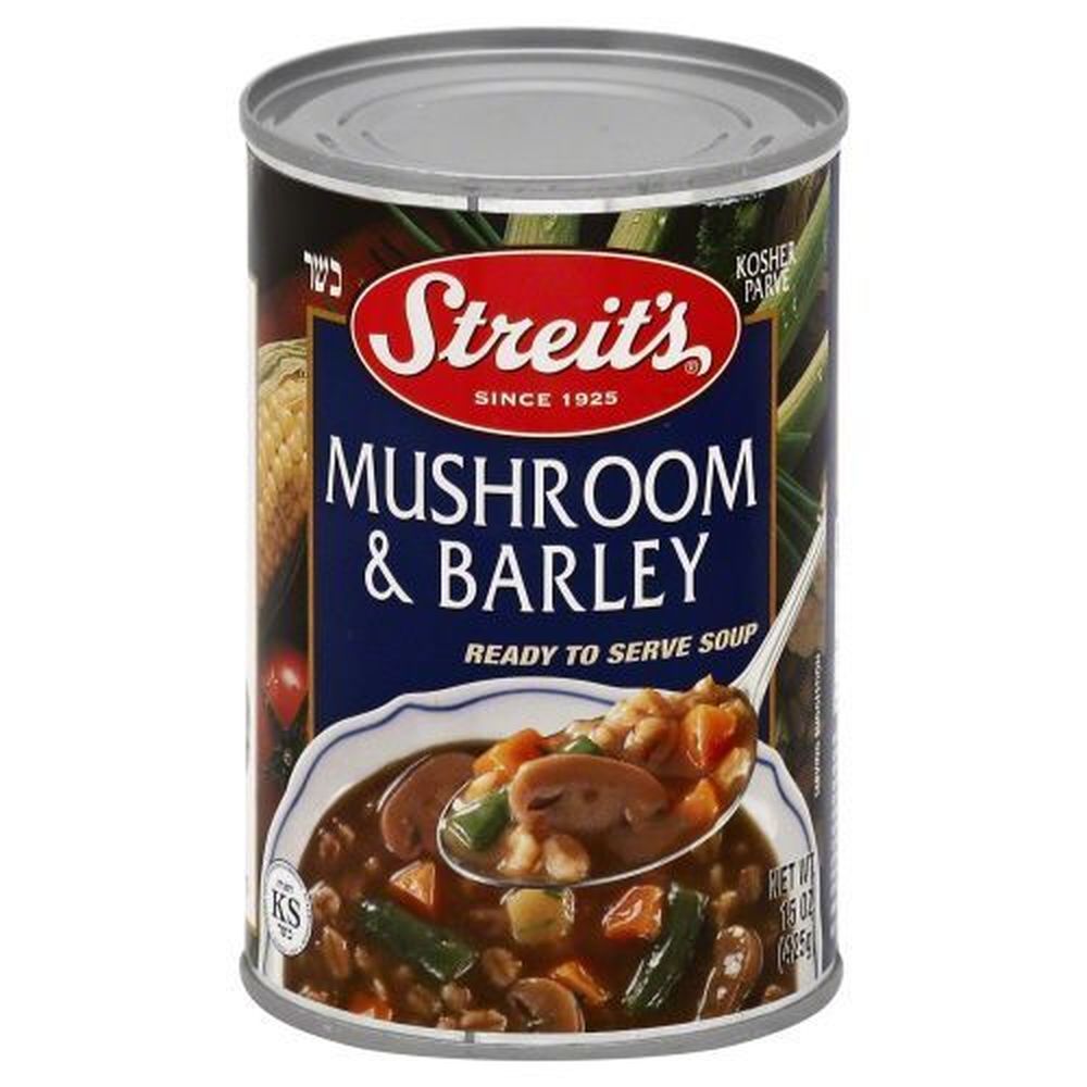 Streit's Mushroom And Barley Soup, Ready To Serve, 15 Ounce -- 6 Per Case