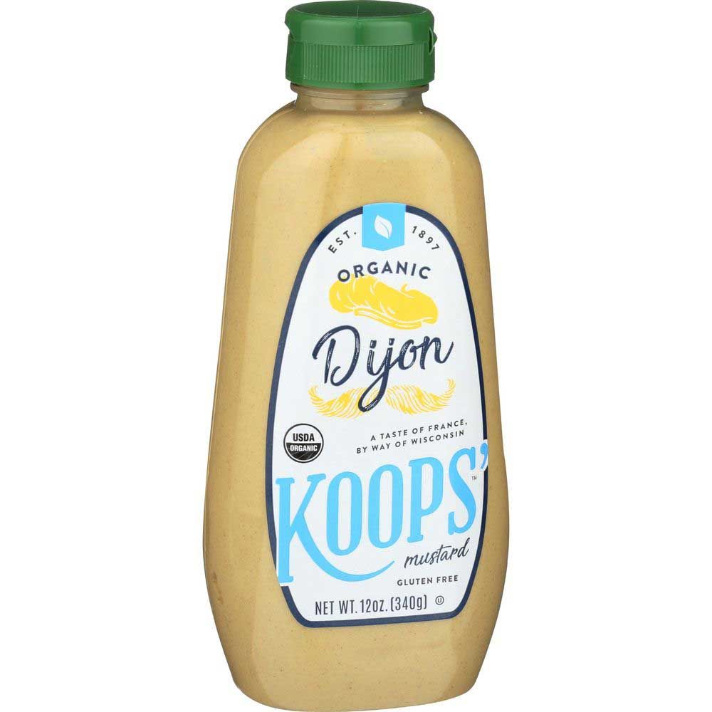 Koops' Organic Gluten Free Dijon Mustard, 12 Ounce -- 12 Per Case