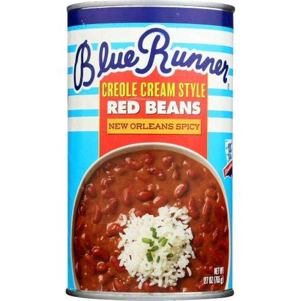 Blue Runner New Orleans Spicy Cream Style Red Beans, 27 Ounce -- 12 Per Case
