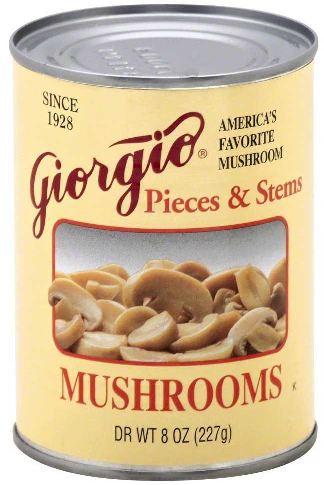 Giorgio Mushroom Pieces N Stems, 8 Ounce -- 12 Per Case