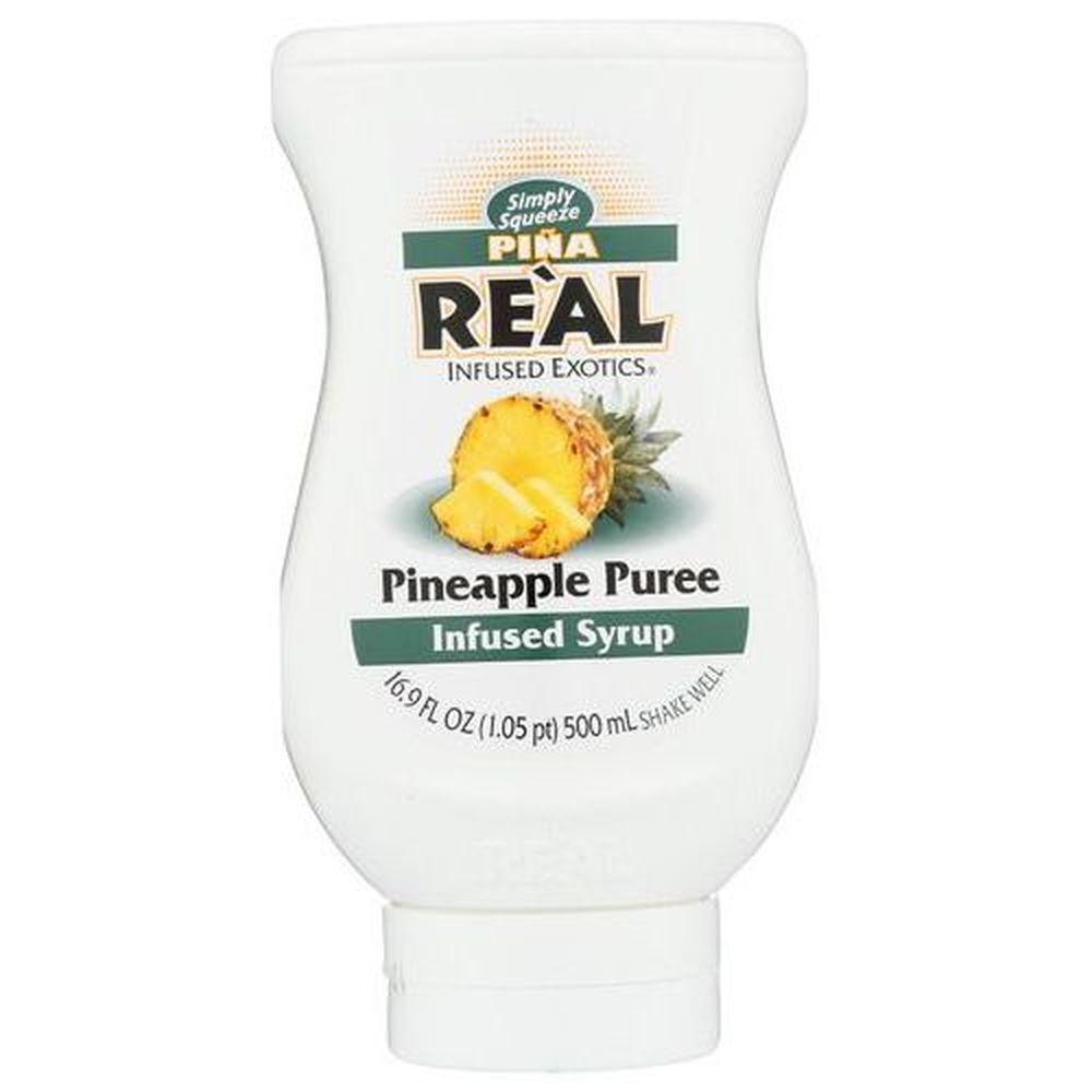 Real Infused Exotics Pineapple Puree Syrup, 16.9 Fluid Ounce -- 6 Per Case
