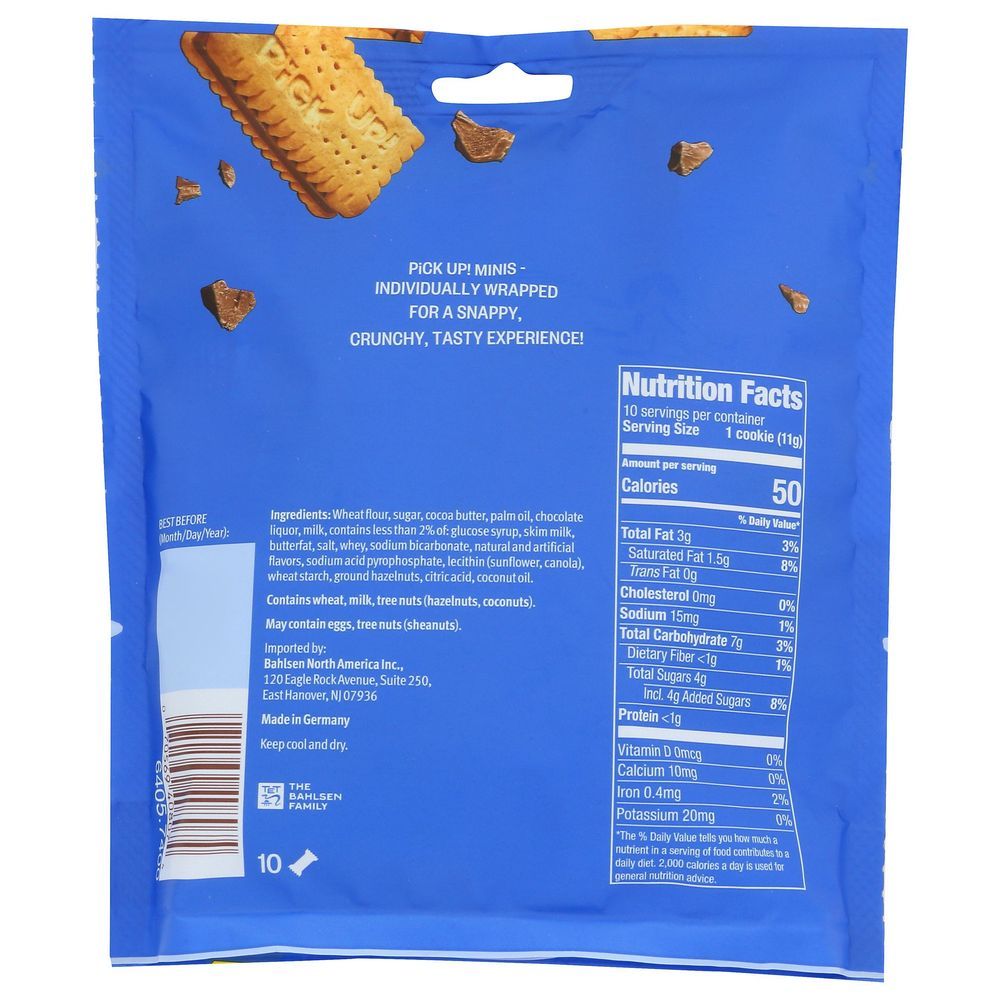 Bahlsen Pick Up Minis Original Cookies, 3.7 Ounce -- 14 Per Case