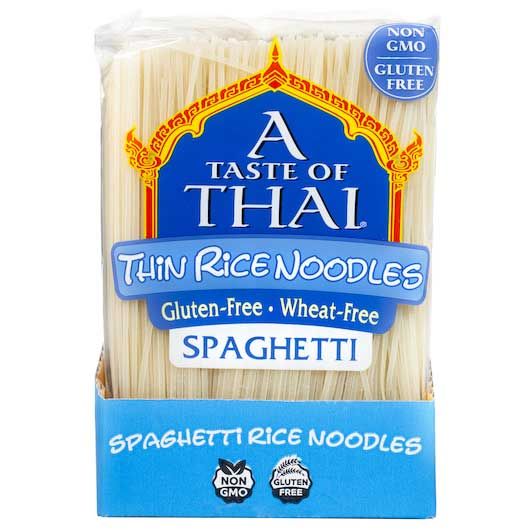 A Taste Of Thai Thin Spaghetti Cut Rice Noodles, 1 Pound -- 6 Per Case
