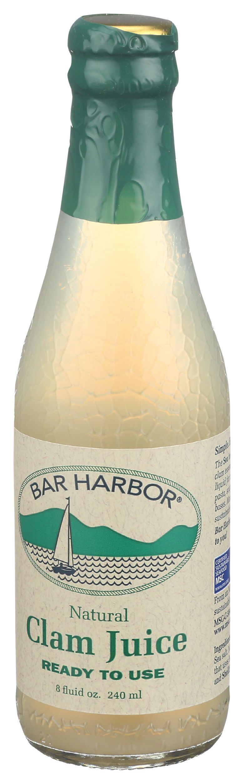 Bar Harbor Natural Clam Juice, 8 Ounce -- 12 Per Case