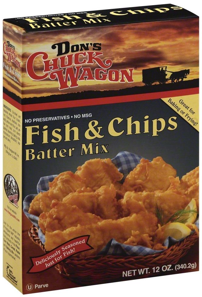 Don's Chuck Wagon Fish And Chips Batter Mix, 12 Ounce -- 6 Per Case