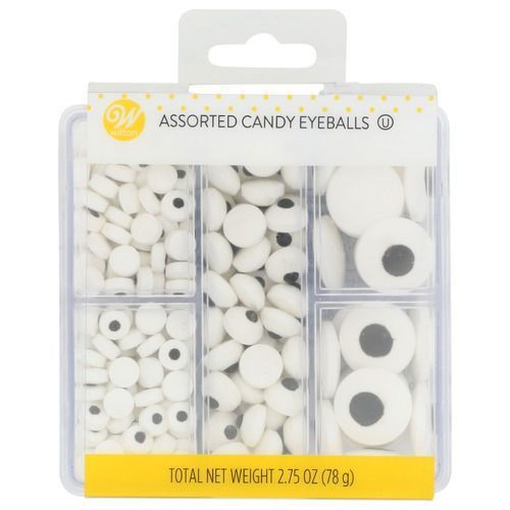 Wilton Edible Black And White Candy Eyeball, 2.75 Ounce -- 10 Per Case