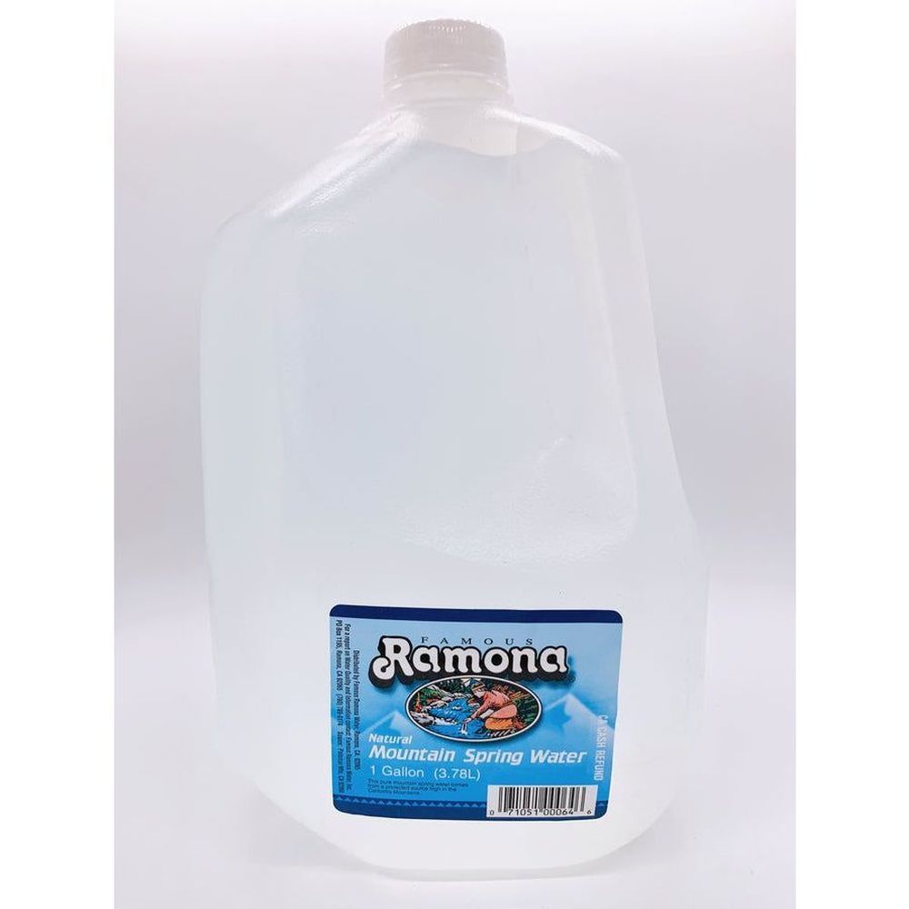 Ramona Mountain Spring Water, 1 Gallon -- 6 Per Case