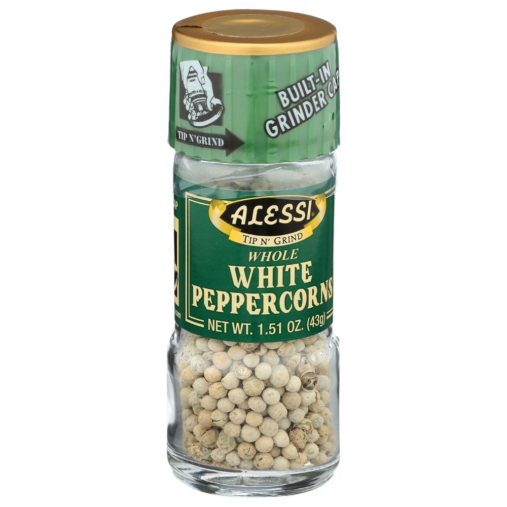 Alessi Whole White Peppercorn With Grinder Cap, 1.51 Ounce -- 6 Per Case