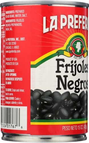 La Preferida Canned Black Bean, 15 Ounce -- 12 Per Case