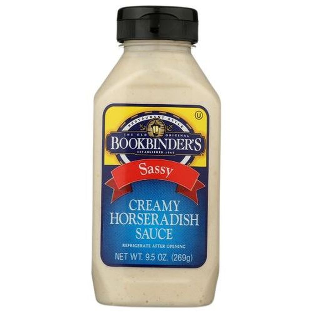 Bookbinder's Sassy Creamy Horseradish Sauce, 9.5 Ounce -- 9 Per Case