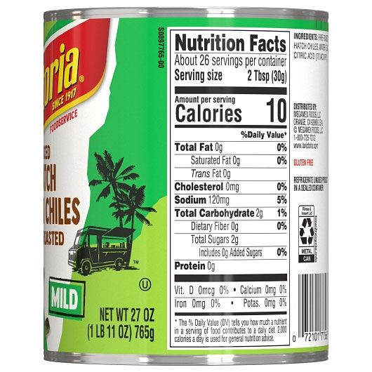 La Victoria Diced Fire Roasted Green Chile, 27 Ounce -- 12 Per Case