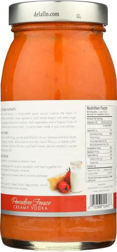 Delallo Pomodoro Fresco Creamy Vodka Sauce, 25.25 Ounce -- 6 Per Case