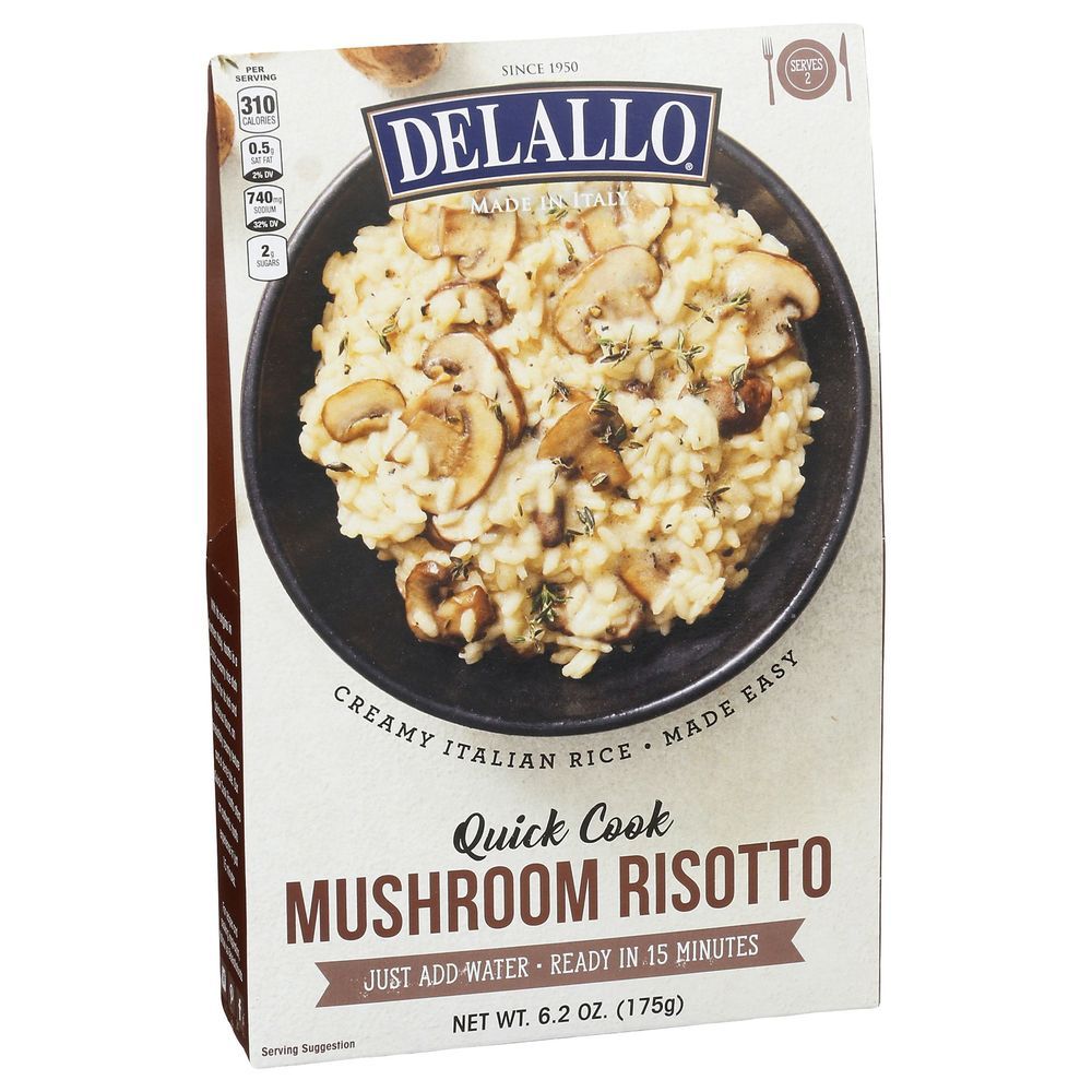 Delallo Mushroom Risotto, 6.2 Ounce -- 6 Per Case
