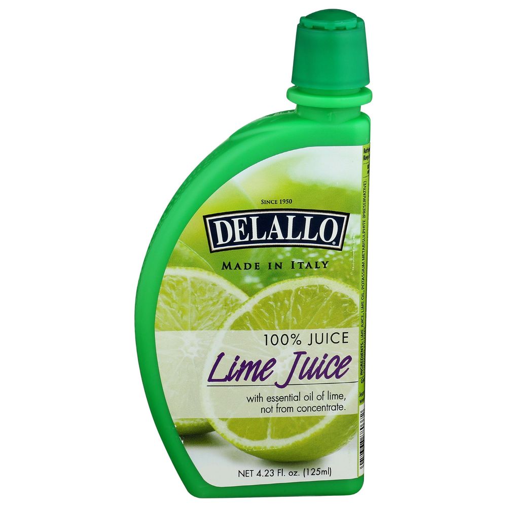 Delallo Lime Juice, 4.23 Fluid Ounce -- 12 Per Case