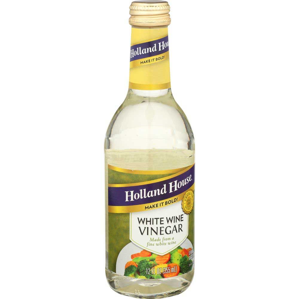 Holland House 5 Percent White Wine Vinegar, 12 Ounce -- 6 Per Case