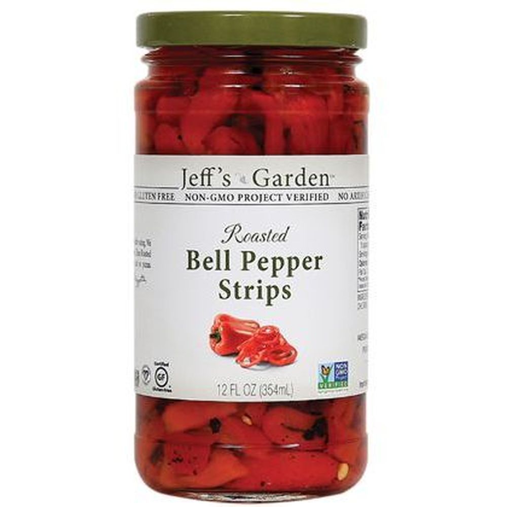 Jeff's Garden Roasted Bell Pepper Strips, 12 Ounce -- 6 Per Case