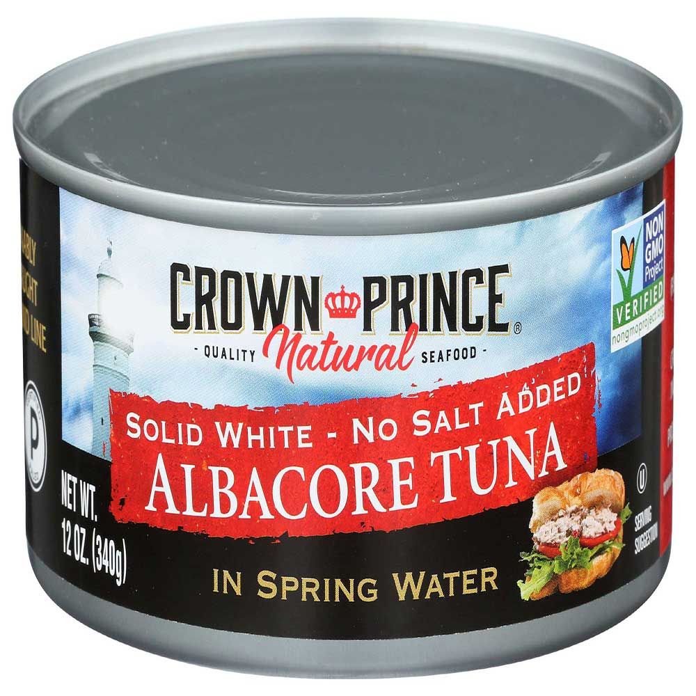 Crown Prince No Salt Added White Albacore Tuna In Spring Water, 12 Ounce -- 12 Per Case