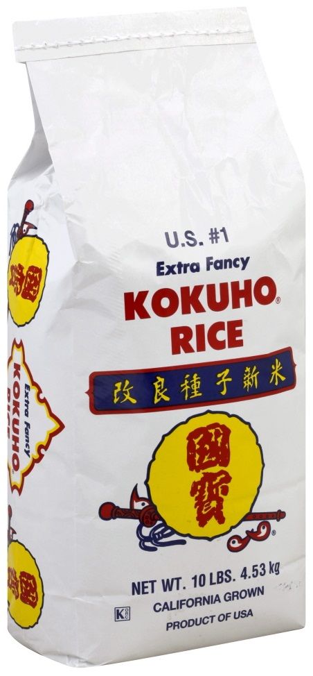 Kokuho Extra Fancy Calrose Rice, 10 Pound -- 6 Per Case