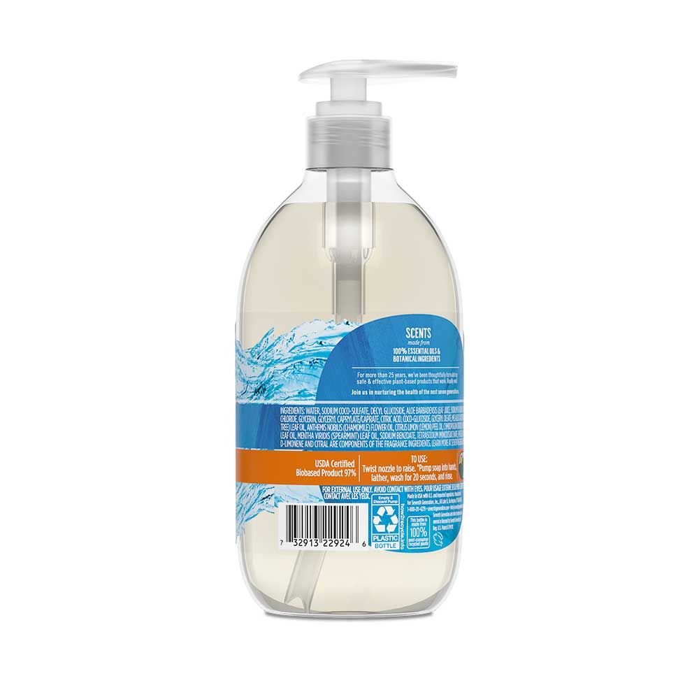 Seventh Generation Purely Clean Liquid Hand Wash, 12 Ounce -- 8 Per Case