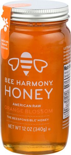 Bee Harmony Orange American Blossom Honey, 12 Ounce -- 6 Per Case