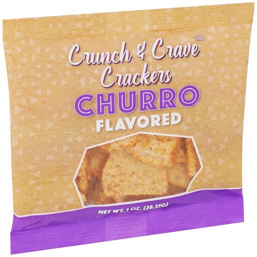 Crunch & Crave Churro Crackers, 1 Ounce -- 160 Per Case