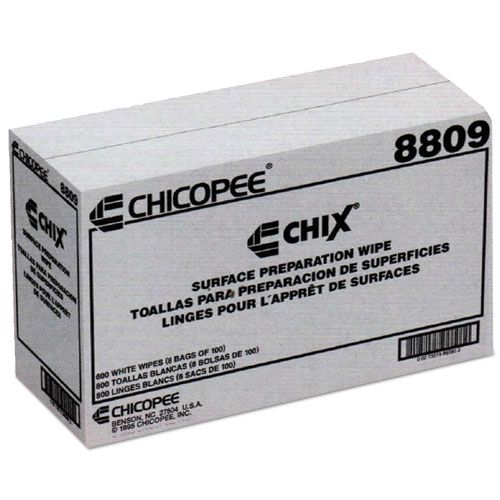 Chix White 1-ply Unscented Surface Prep Wipes, 13 X 21 Inch -- 800 Per Case