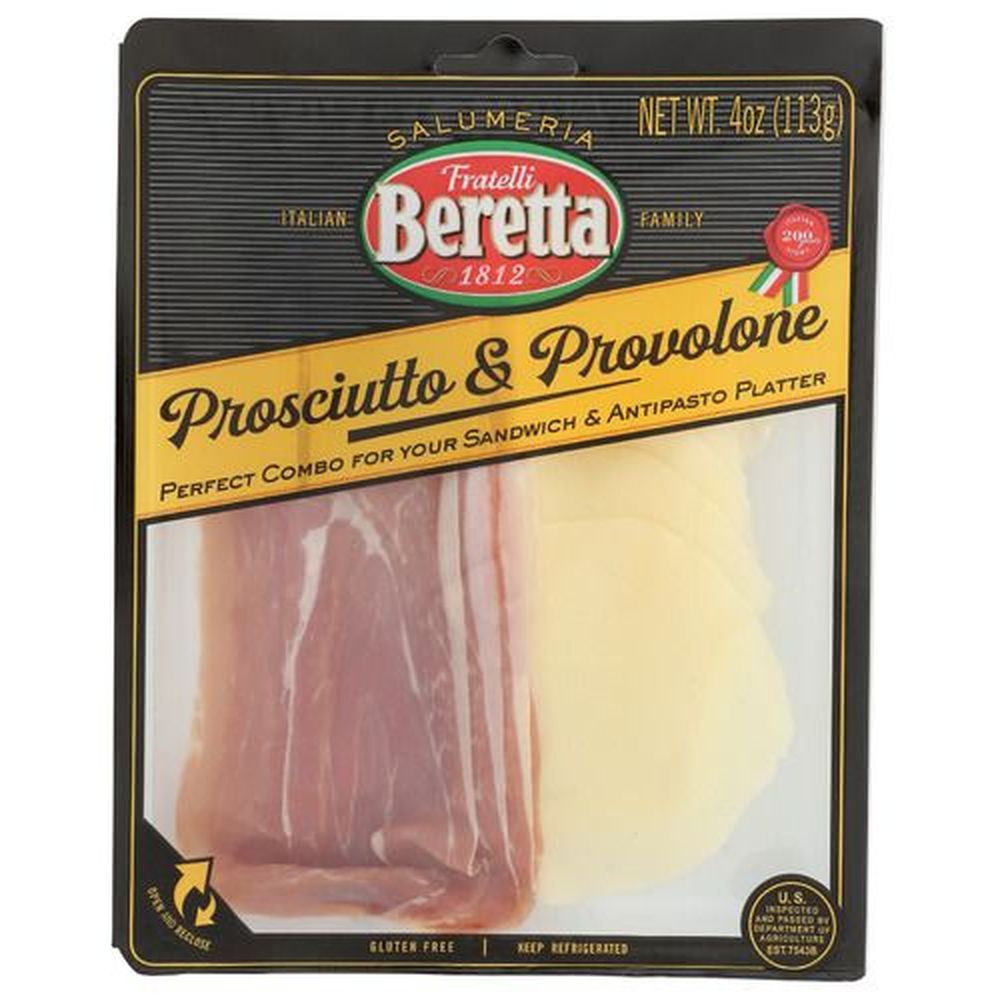 Beretta Provolone Prosciutto Tray, 4 Ounce -- 12 Per Case