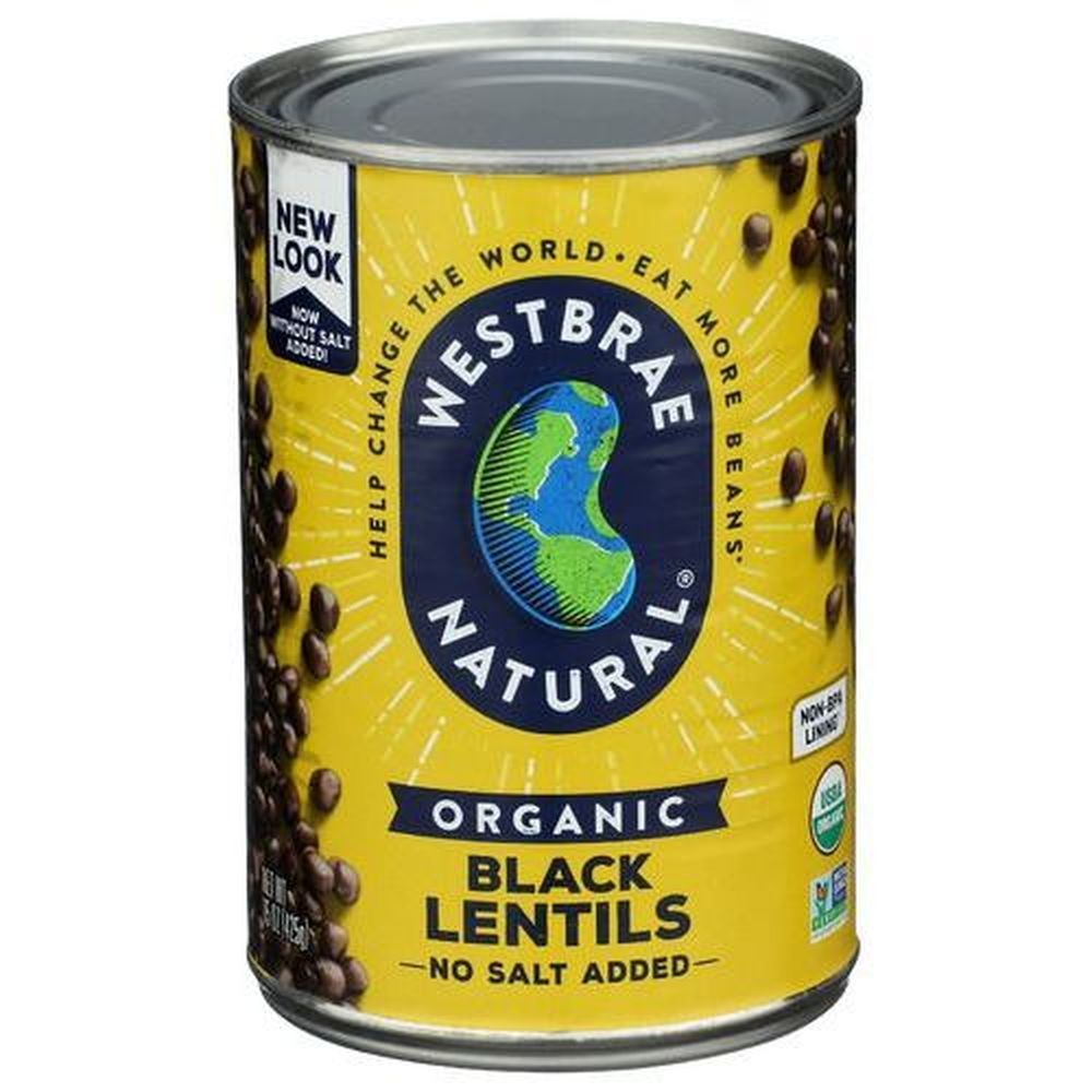 Westbrae Natural Organic Black Lentils, 15 Ounce -- 12 Per Case
