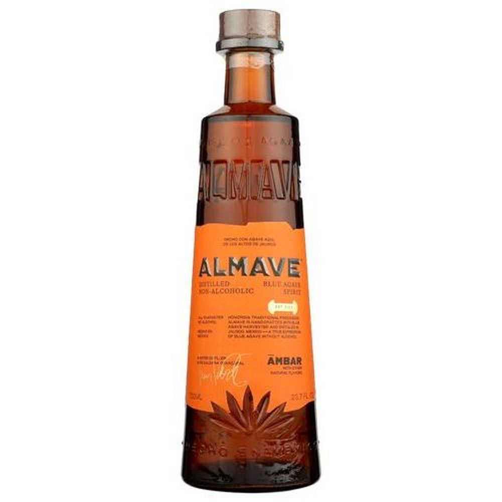 Almave Ambar Distilled Non-alcoholic Blue Agave Spirit, 700 Milliliter -- 6 Per Case