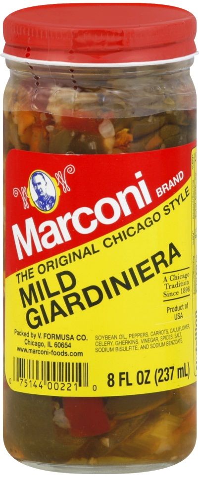 Marconi Mild Giardiniera, 8 Ounce -- 12 Per Case