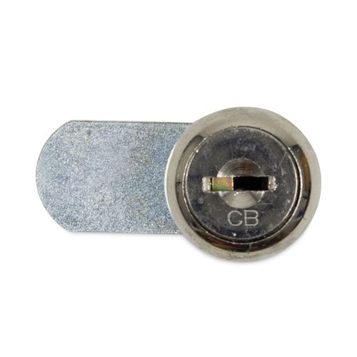 Hospeco Silver Metal Dual Channel Vendor Coin Box Lock, 1.5 X 0.63 X 0.94 Inch
