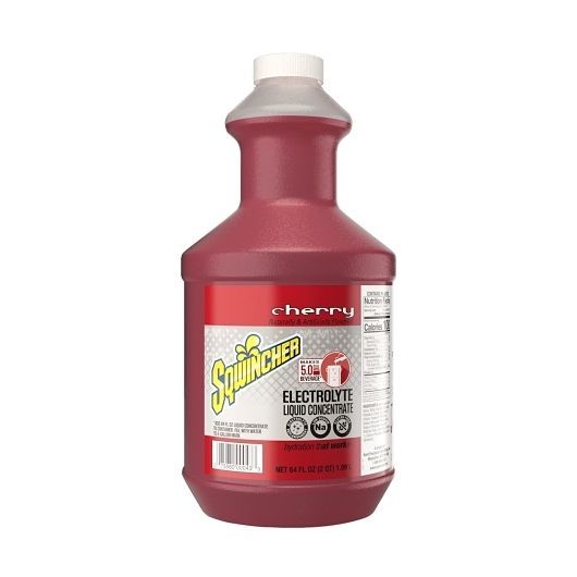 Sqwincher Cherry Liquid Concentrate, 5 Gallon Yield -- 6 Per Case