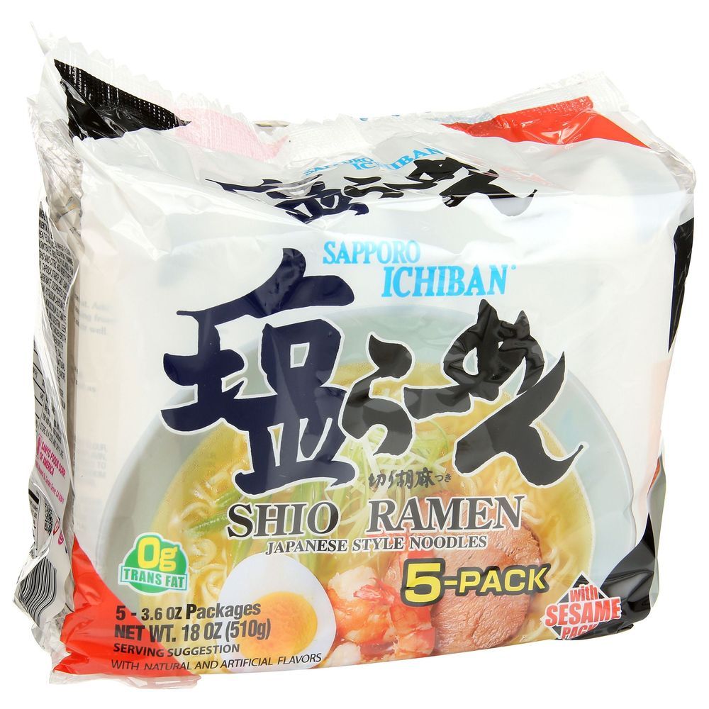 Sapporo Ichiban Shio Ramen, 17.5 Ounce -- 6 Per Case