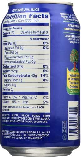 Jumex Peach Nectar, 11.3 Ounce -- 24 Per Case