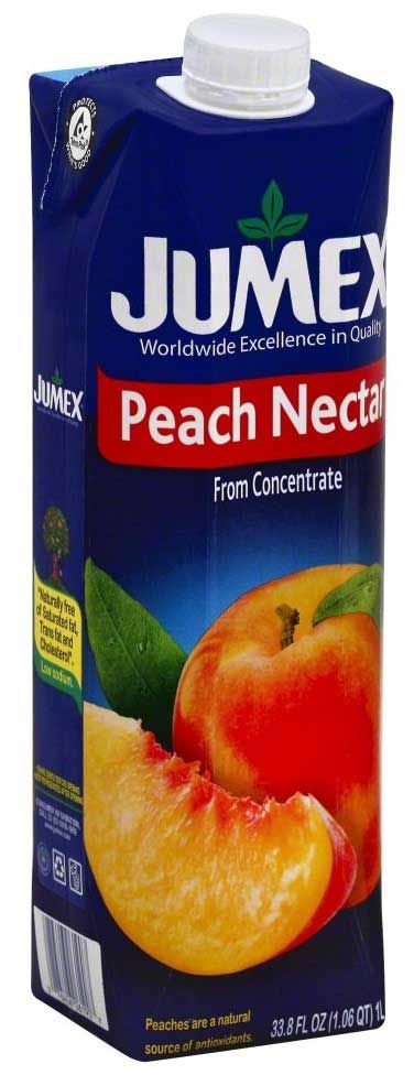 Jumex Peach Nectar, Tetra Pack, 33.81 Ounce -- 12 Per Case