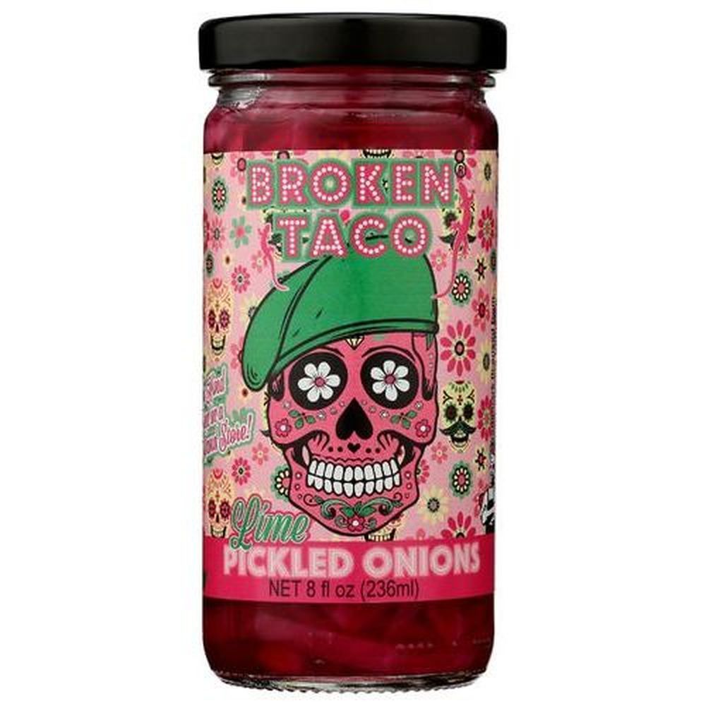 Broken Taco Lime Pickled Onions, 8 Ounce -- 6 Per Case