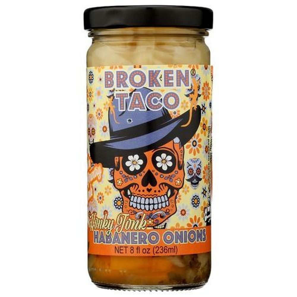 Broken Taco Honky Tonk Habanero Onions, 8 Ounce -- 6 Per Case
