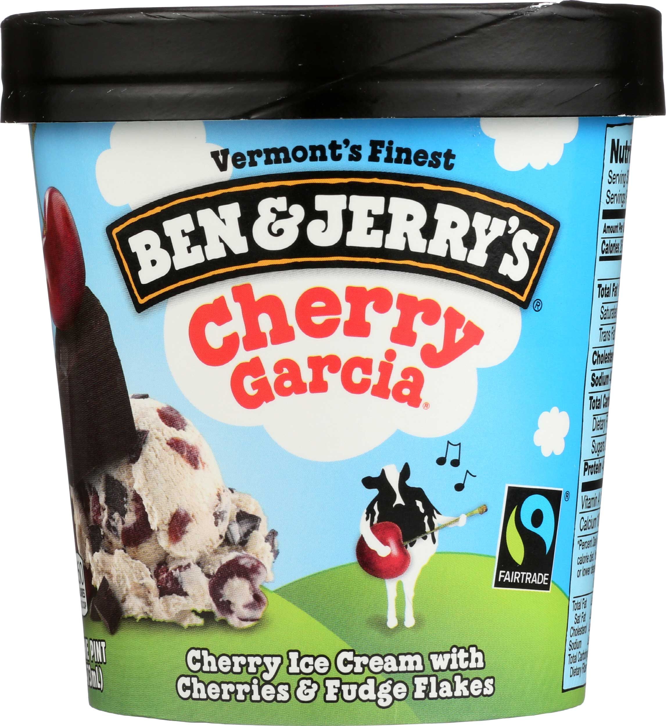 Ben And Jerry's Cherry Garcia Ice Cream, 1 Pint -- 8 Per Case
