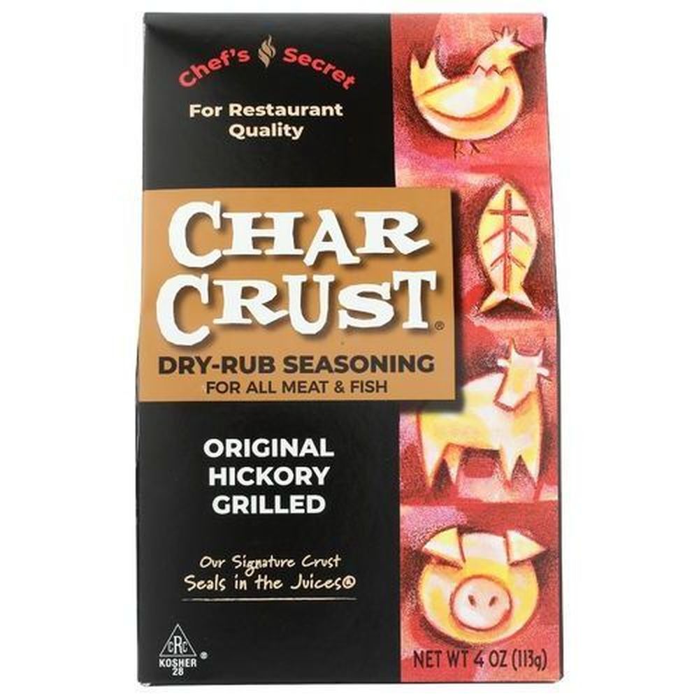 Char Crust Original Hickory Grilled Dry-rub Seasoning, 4 Ounce -- 6 Per Case
