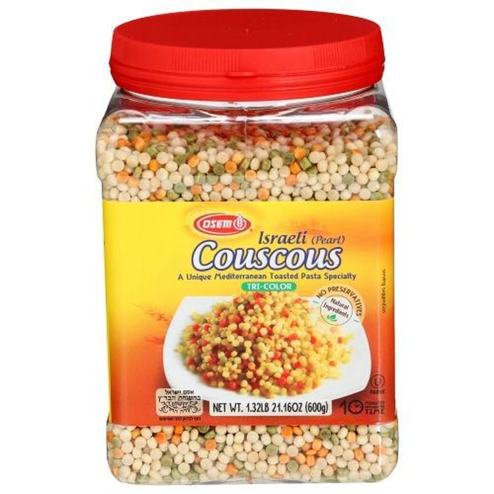 Osem Tri Color Israeli Pearl Couscous, 21.16 Ounce -- 4 Per Case