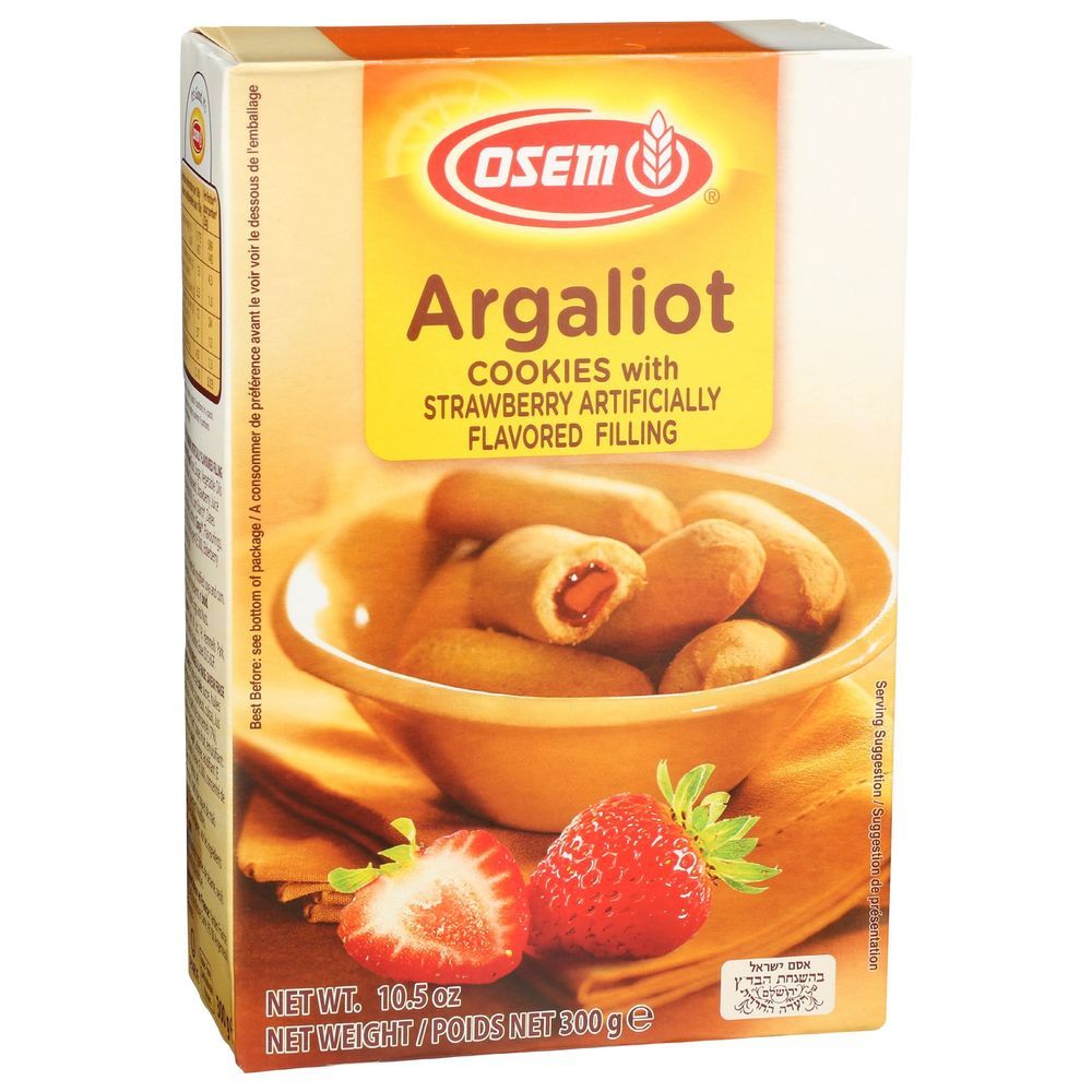 Osem Argaliot Cookies With Strawberry Filling, 10.5 Ounce -- 12 Per Case