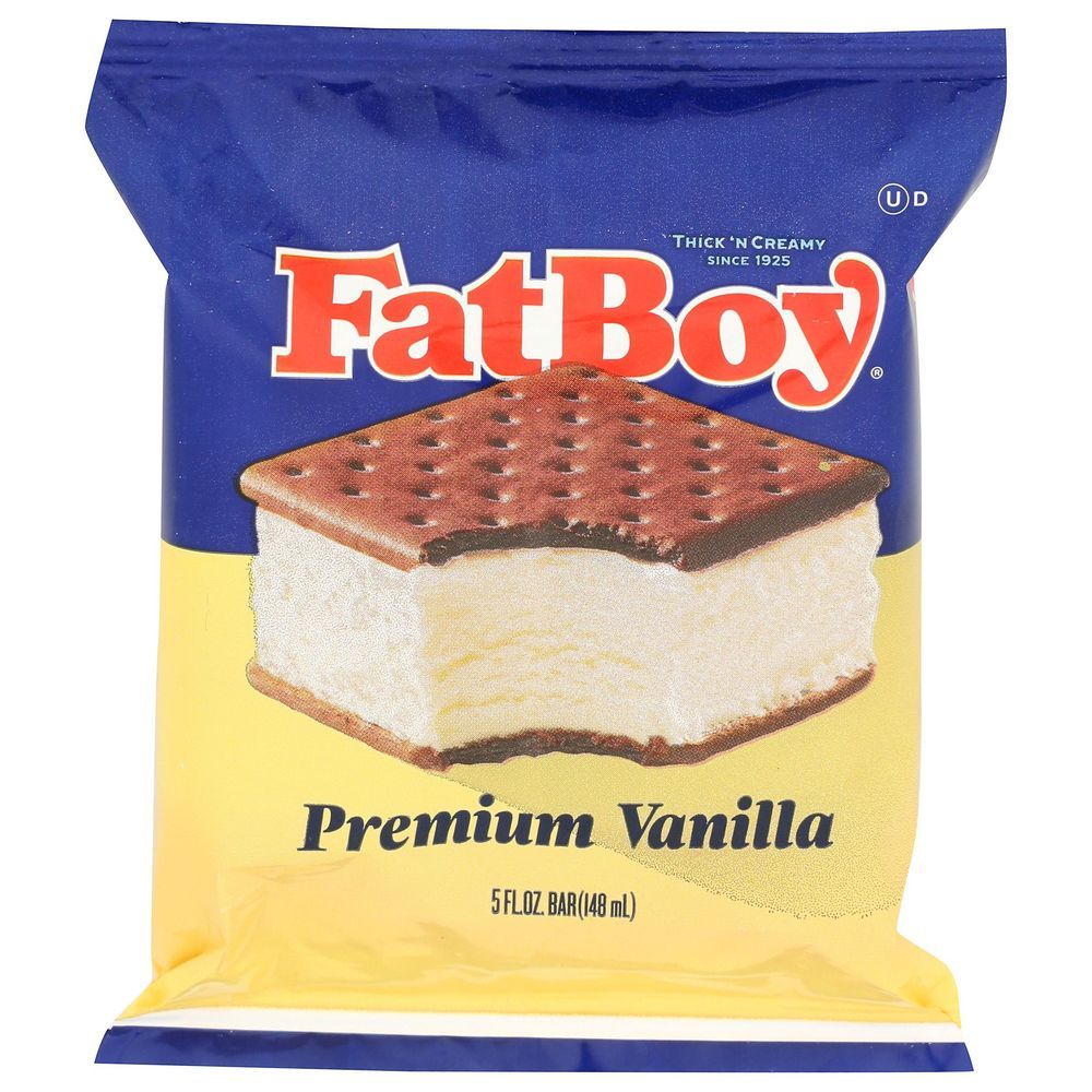 Fat Boy Premium Vanilla Ice Cream Sandwich, 30 Fluid Ounce -- 8 Per Case