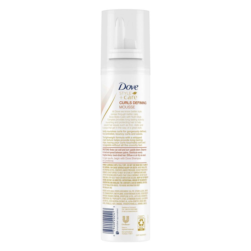 Dove Style Plus Care Curls Defining Mousse, 7 Ounce -- 12 Per Case