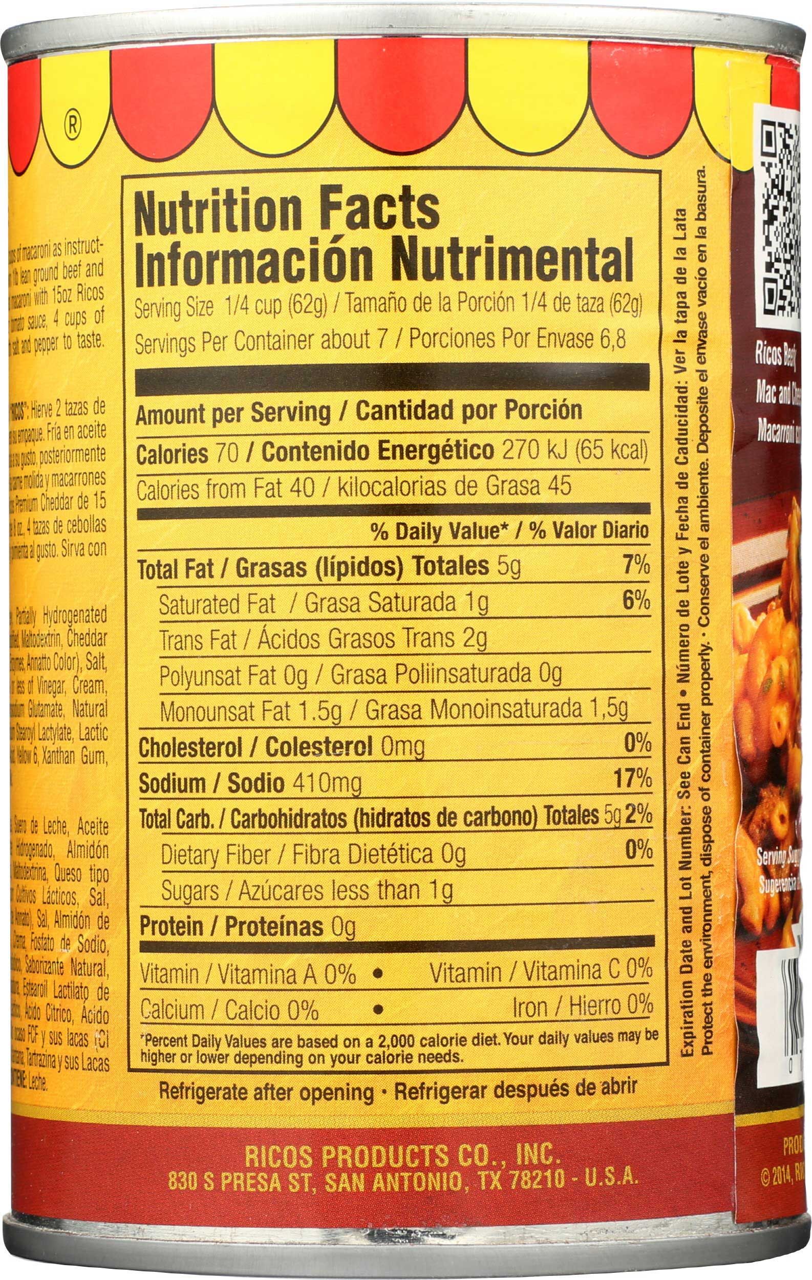 Ricos Premium Cheddar Cheese Sauce, 15 Ounce -- 12 Per Case