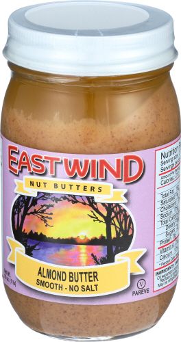 East Wind Smooth Almond Butter, 16 Ounce -- 6 Per Case