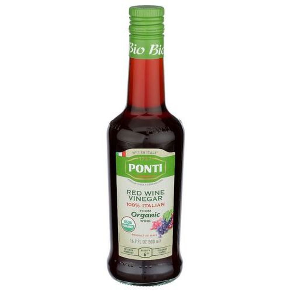 Ponti Organic 100 Percent Italian Red Wine Vinegar, 16.9 Fluid Ounce -- 6 Per Case
