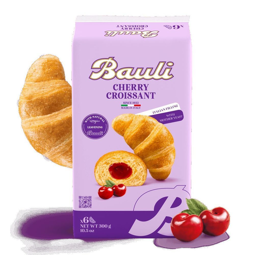 Bauli Cherry Croissant, 10.5 Ounce -- 12 Per Case